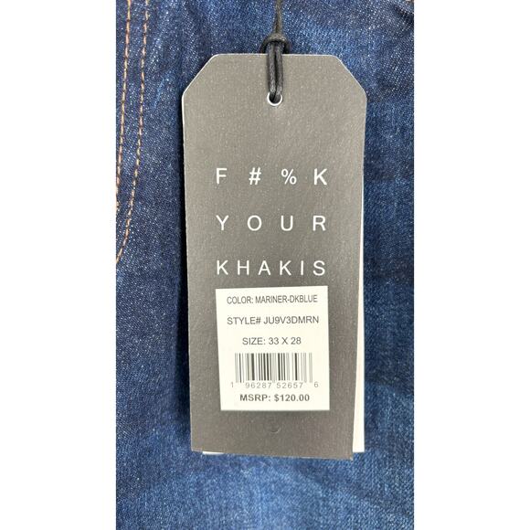 The Perfect Jean NYC Athletic Fit Denim Jeans Men 33x28 Mariner Dark Blue New - Picture 5 of 12